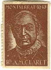 Saint Anthony Mary Claret on a cinderella