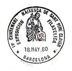 Saint Peter Claver, SJ on Soanish cancel