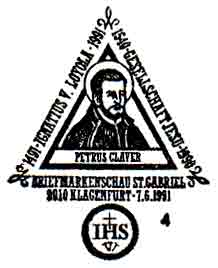 Saint Peter Claver, SJ on Austrian cancel