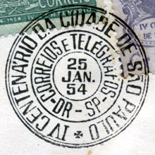 Cancel comemorating the founding of S&atilde;o Paulo