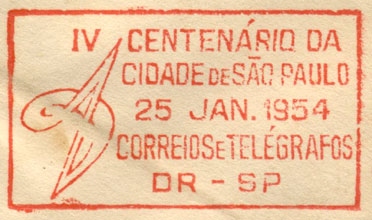 Cancel comemorating the founding of S&atilde;o Paulo