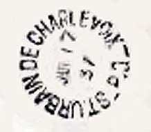 Postmark from the St. Urbain in the Charlevoix region of Quebec, Canada 
