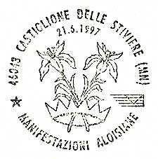 Saint Aloysius Gonzaga, SJ on Italian cancel 