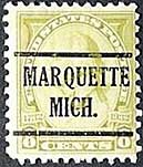 Precancel for Marquette, Michigan