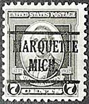 Precancel for Marquette, Michigan