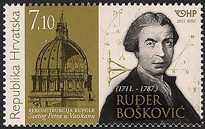 Boscovich on Croatian stamp