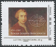 Boscovich on French personalized stamp
