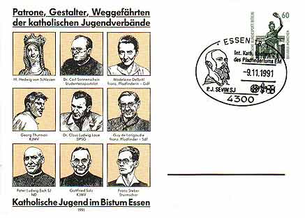 Father Ludwig Esch, SJ on postal card