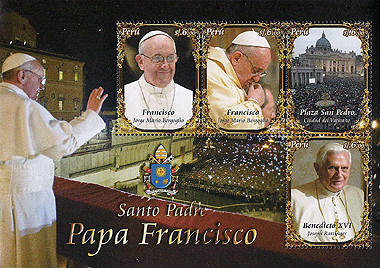 Pope Francis on Peru Scott 1837