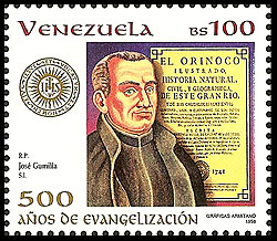 Father Jos&eacute; Gumilla, SJ on Venezuela Scott 1604d