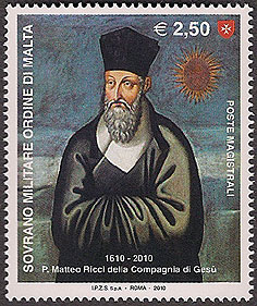 Father Matteo Ricci, SJ on Order of Malta stamp