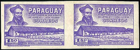 Saint Ignatius Loyola on Paraguay Scott 522a