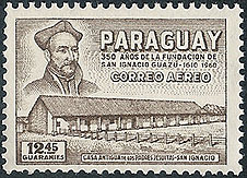 Saint Ignatius Loyola on Paraguay Scott 940