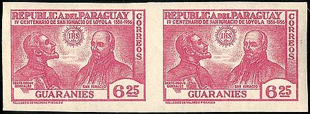 Saint Ignatius Loyola on Paraguay Scott 524a
