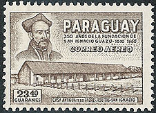 Saint Ignatius Loyola on Paraguay Scott 942