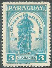Saint Ignatius Loyola on Paraguay Scott 523