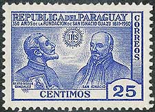 Saint Ignatius Loyola on Paraguay Scott 936