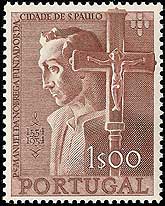 Father Manuel da N&oacute;brega, SJ on Portugal Scott 800