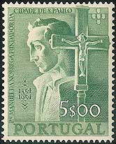 Father Manuel da N&oacute;brega, SJ on Portugal Scott 803 